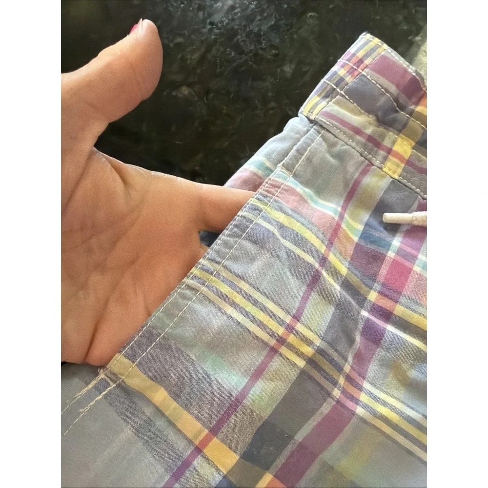 Ralph Lauren Polo Boys Swim Trunks Sz‎ S (8) Plaid Boardshorts Liner Swimsuit